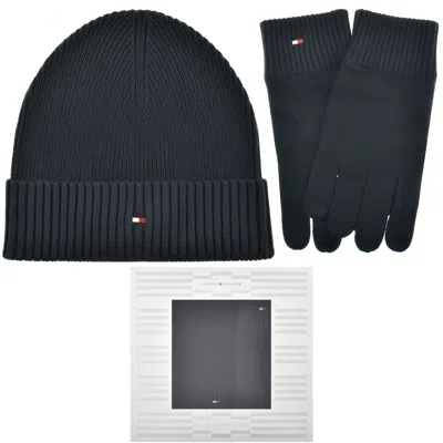Tommy Hilfiger Beanie And Gloves Gift Set Navy