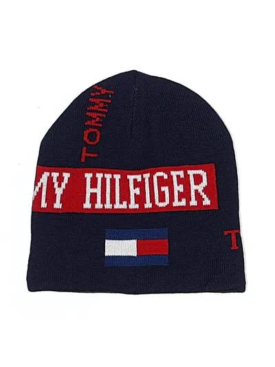 Pre-owned Tommy Hilfiger Kids' Beanie Hat In Blue