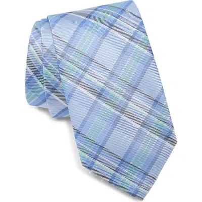 Tommy Hilfiger Beckett Plaid Tie In Blue/ Green