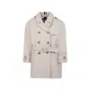 Tommy Hilfiger Long-sleeved Windbreaker In Beige
