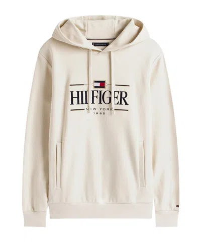 TOMMY HILFIGER BEIGE ICON HILFIGER HOODIE