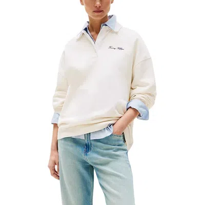 Tommy Hilfiger Beige Polyamide Sweatshirt In Neutral