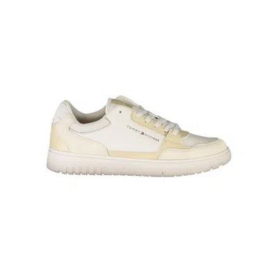 Tommy Hilfiger Beige Polyethylene Men Sneaker In White