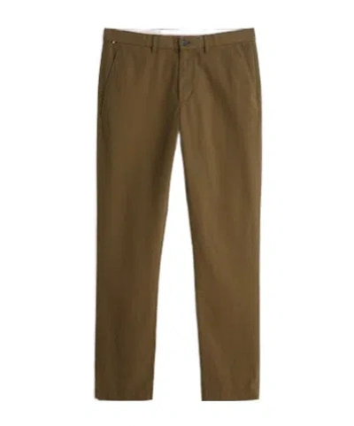 Tommy Hilfiger Belt Loop Trousers In Brown