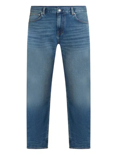 Tommy Hilfiger Belt-loops Straight Jeans In Blue