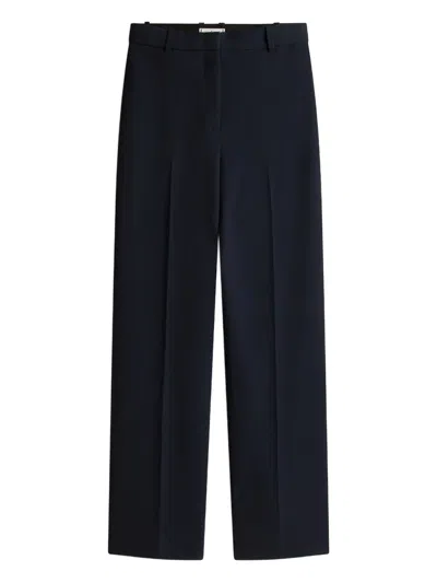 Tommy Hilfiger Belt-loops Trousers In Blue
