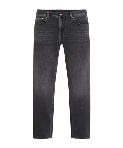 Tommy Hilfiger Belt Ring Denim Trousers In Black