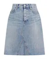 Tommy Hilfiger Skirt Dnm Rw Relaxed Skirt Mio Wrn In Blue
