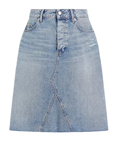 Tommy Hilfiger Skirt Dnm Rw Relaxed Skirt Mio Wrn In Blu