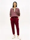 Tommy Hilfiger Belted Cargo Jogger In Burgundy