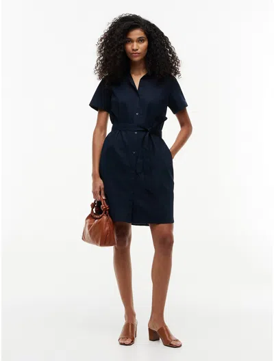 Tommy Hilfiger Belted Linen In Blue