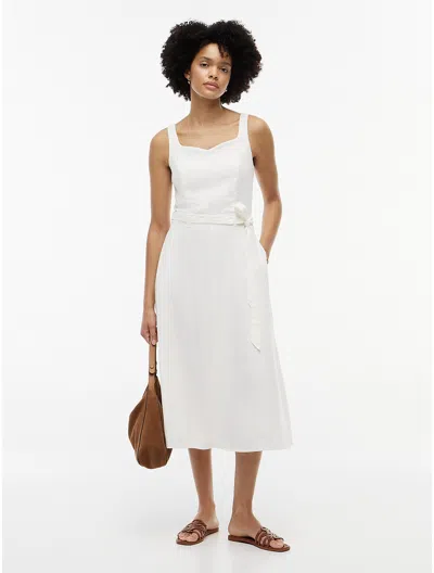 Tommy Hilfiger Belted Linen In Brown