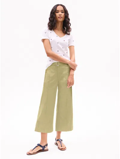 Tommy Hilfiger Belted Wide In Faded Olive