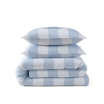 Tommy Hilfiger Berkeley Stripe Reversible Light Blue Comforter Set
