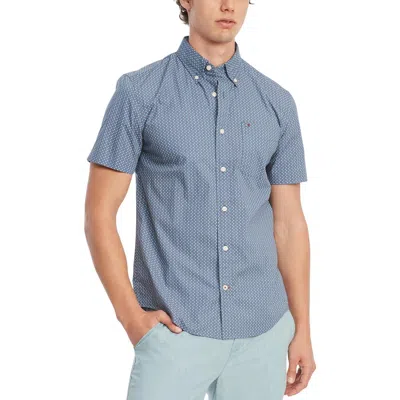 Tommy Hilfiger Big & Tall Mens Printed Cotton Button-down Shirt In Multi