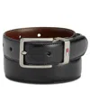 Tommy Hilfiger Big Boys Black And Brown Reversible Belt In Black,cognac