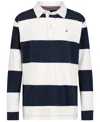 Tommy Hilfiger Toddler And Little Boys Bold Stripe Polo Shirt In Navy Blazer