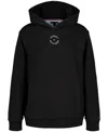 Tommy Hilfiger Big Boys Essential Logo Embroidered Fleece Hoodie In Tommy Black