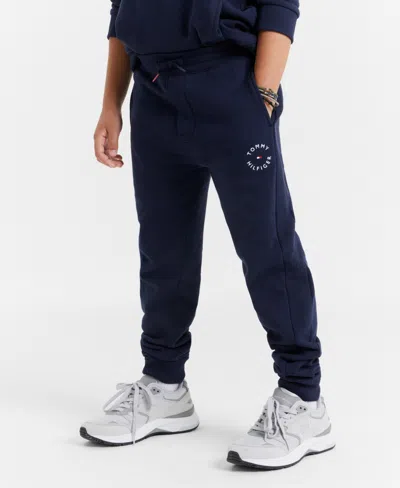Tommy Hilfiger Kids' Big Boys Essential Soft Fleece Elevated Joggers In Blue