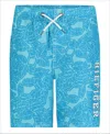 Tommy Hilfiger Big Boys Hilfiger Floral Swim Trunk In Bachelor Button