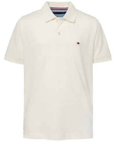 Tommy Hilfiger Kids' Big Boys Ivy Stretch Polo Collared Shirt In White