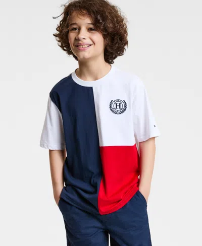 Tommy Hilfiger Big Boys Laurel Emblem Short Sleeve T-shirt