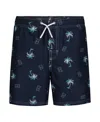 Tommy Hilfiger Big Boys Palm Swim Trunk In Navy Blazer