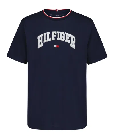 Tommy Hilfiger Kids' Big Boys S-xl Hilfiger Arch Short Sleeve T-shirt In Blue