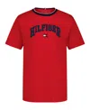 Tommy Hilfiger Big Boys S-xl Hilfiger Arch Short Sleeve T-shirt In Red