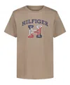 Tommy Hilfiger Big Boys S-xl Short Sleeve T-shirt In Brown