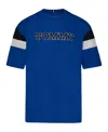 Tommy Hilfiger Big Boys Sleeve Blocking Short Sleeve T-shirt In Blue