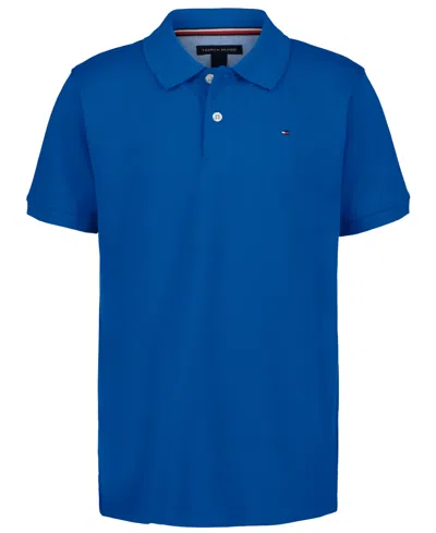 Tommy Hilfiger Kids' Big Boys Stretch Polo Shirt In Blue