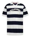 Tommy Hilfiger Big Boys Arch Logo Polo Shirt In Black