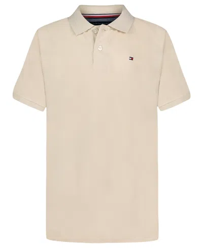 Tommy Hilfiger Kids' Big Boys Stretch Polo Shirt In Brown