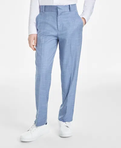 Tommy Hilfiger Kids' Big Boys Stretch Sharkskin Pants In Blue