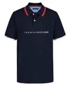 Tommy Hilfiger Little Boys Tomas Embroidered Logo Polo Shirt In Navy Blazer