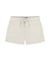 Tommy Hilfiger Big Girls Belted Denim Short In Natural