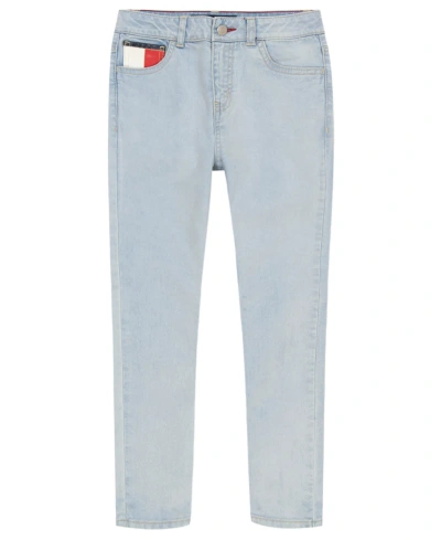 Tommy Hilfiger Kids' Big Girls Mid Rise Skinny Jeans In Bowery Wash