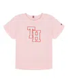 Tommy Hilfiger Toddler And Little Girls Separates Applique Boxy Short Sleeve T-shirt In Pink