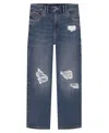 Tommy Hilfiger Big Girls Wide Leg Carpenter Jeans In Blue