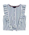 Tommy Hilfiger Kids' Stripe Cotton Ruffle Top & Skirt Set