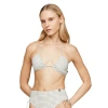 Tommy Hilfiger Retro Halter Neck Bandeau Bikini Top In Beige