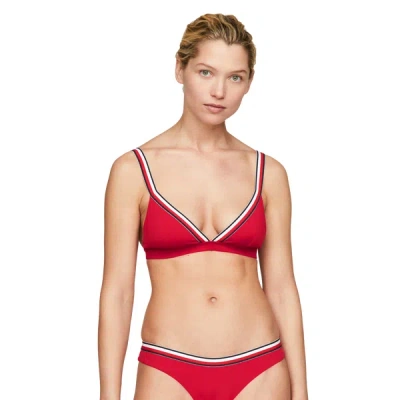 Tommy Hilfiger Bikini Top In Red