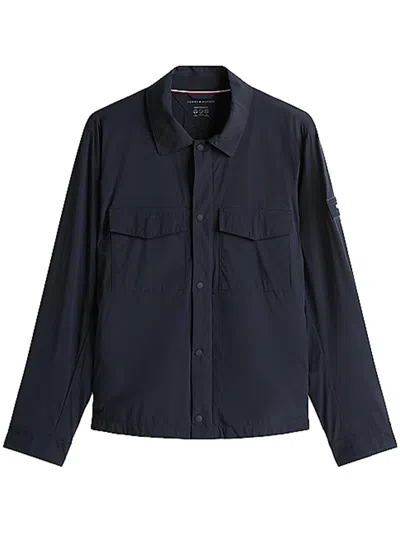 Tommy Hilfiger Flap Pockets Long Sleeves Jacket In Black