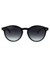 Tommy Hilfiger Black Acetate Sunglasses In Black