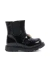 Tommy Hilfiger Black Ankle Boots For Girl With Logo In Black