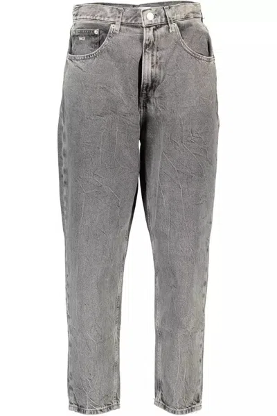 Tommy Hilfiger Black Cotton Jeans & Trouser In Grey