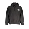Tommy Hilfiger Sleek Hooded Sweatshirt With Embroidered Logo In Black
