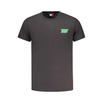 Tommy Hilfiger Black Cotton Men T-shirt