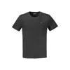 Tommy Hilfiger Black Cotton Men Tshirt In Gray